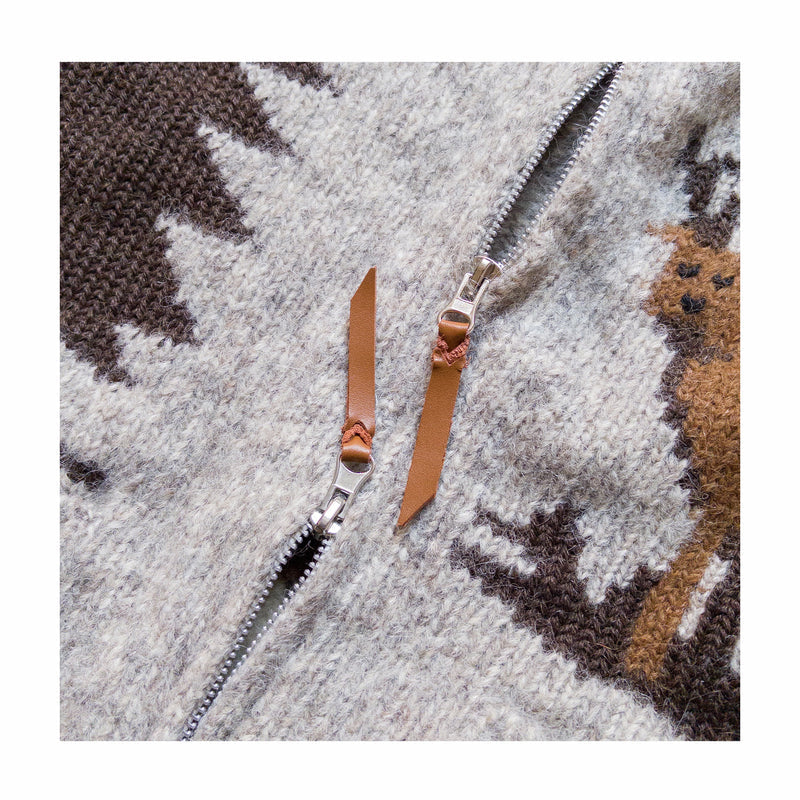 Wythe Alpaca Cotton Cardigan (Stag) - August Shop