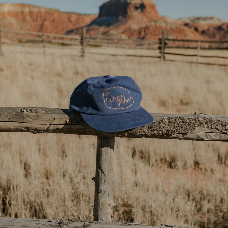 Wythe Chainstitch Ranch Hat (Blue) - August Shop