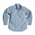 Wythe Oxford Cloth Button Down Shirt (Blue/White Stripe) - August Shop