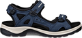 Quarter turn view Women's ECCO Footwear style name Yucatan in color Marine. Sku: 069563-02038