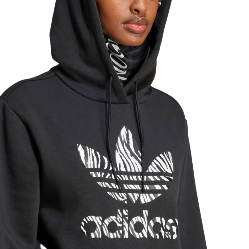 Adidas Apparel adidas ZEBRA ANIMAL PRINT INFILL HOODIE - Women's
